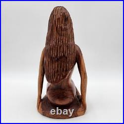 Hand Carved Wood Female Figure Sculpture Mid-Century Modern Art Nude Figurative Hand Carved Wood Female Figure Sculpture Mid-Century Modern Art Nude Figurative