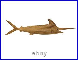 Hand Carved Wood MARLIN Wall Art Sport Fishing Trophy Fishing Collection Boat