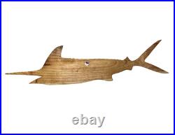 Hand Carved Wood MARLIN Wall Art Sport Fishing Trophy Fishing Collection Boat