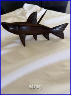 Hand Carved Wood Tarpon Fish