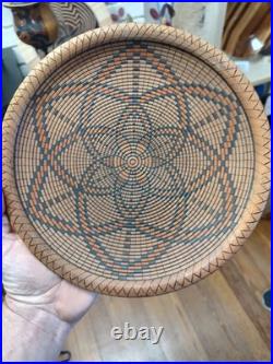 Hand Carved Wooden Abstract Face Sculpture Geometric Artisan Craft, Natural Wood