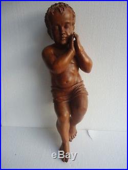 Hand Carved wood Christ Child, Baby JESUS sculpture statue Religious 23'' TALL