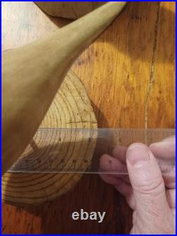 Hand Made Ringed Plovers Wood Shorebird Sculpture Signed By Artist 6 Total