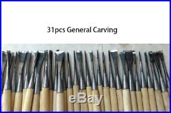 Hand Wood Carving Tools 31pcs Detail 31pcs General Chisel Made Ground By Hand