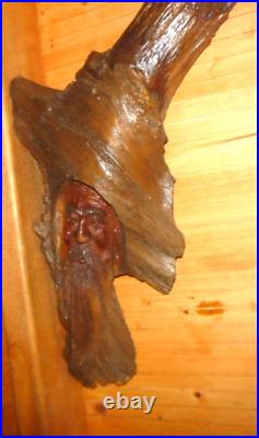 Hand Wood Carving Tree Man By John H. Persun, Murrysville Pa. 2004 Ooak