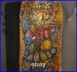 Hand-carved Skateboard Deck Fine Art For Display Not Approved For Play