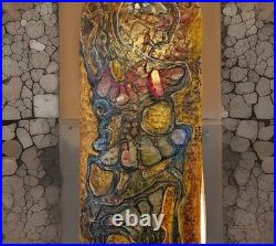 Hand-carved Skateboard Deck Fine Art For Display Not Approved For Play