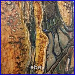 Hand-carved Skateboard Deck Fine Art For Display Not Approved For Play