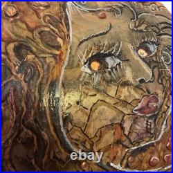 Hand-carved Skateboard Deck Fine Art For Display Not Approved For Play