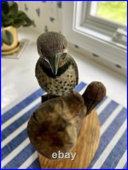 Hand-carved and hand painted Common (Yellow-Shafted) Flicker