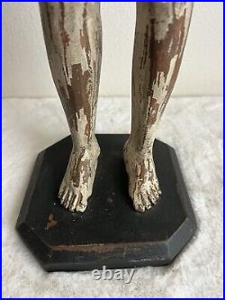 Hand carved wood articulated Arms 27statue Angel Sculpture Art