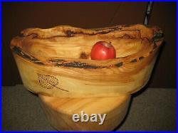 Hand-made free form aspen bowl by B. Robbins American aspen live edge