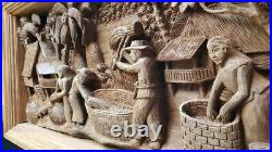 Handcarved Teak Woodcarving Asian Sculpture Handcarved Teak Woodcarving Asian Sculpture