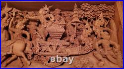 Handcarved Teakwood Woodcarving Lanna Era