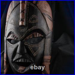 Handcraft Ghana Tribal Wood Vintage Head Sculpture