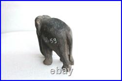Handmade Hand Carved Wooden Elephant Figurine Home Decorative Collectible