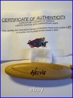 Helvie Wood Carving Knife -Limited Edition 30th Anniversary CCA knife-New