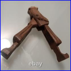 Henri Gouzien statuaire Lorient France wood sculpture OOAK nutcracker 1900's