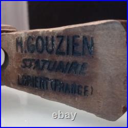 Henri Gouzien statuaire Lorient France wood sculpture OOAK nutcracker 1900's