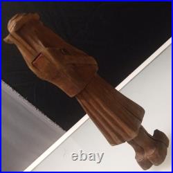 Henri Gouzien statuaire Lorient France wood sculpture OOAK nutcracker 1900's