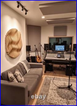 Home décor acoustic minimalistic Parametric Modern plywood Wall Art 3D Asahi