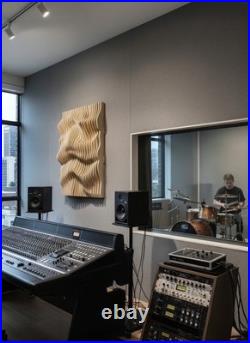 Home décor acoustic minimalistic Parametric Modern plywood Wall Art 3D Nami
