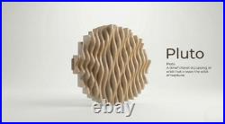 Home décor acoustic minimalistic Parametric Modern plywood Wall Art 3D Pluto