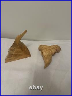 Horned Watcher -Burl/Manitoba Maple-Canadian Artisan-Jamie Russell-8.5x9x6.5