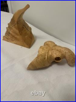 Horned Watcher -Burl/Manitoba Maple-Canadian Artisan-Jamie Russell-8.5x9x6.5