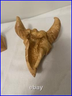 Horned Watcher -Burl/Manitoba Maple-Canadian Artisan-Jamie Russell-8.5x9x6.5