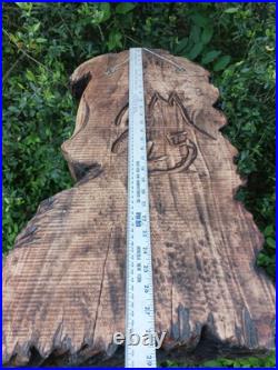 Horse Head Wood Sculptures County Rustic Folk Art Cypress Chainsaw Carving Horse Head Wood Sculptures County Rustic Folk Art Cypress Chainsaw Carving