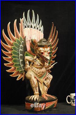 Huge 34 (86.4 cm) Traditional Balinese Wood Carving Garuda