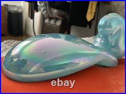 Hunt Slonem signed Opaline Blue BunnyPaid Over $11,000