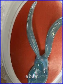 Hunt Slonem signed Opaline Blue BunnyPaid Over $11,000