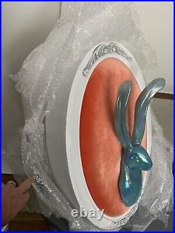 Hunt Slonem signed Opaline Blue BunnyPaid Over $11,000