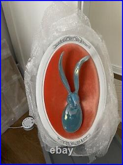 Hunt Slonem signed Opaline Blue BunnyPaid Over $11,000