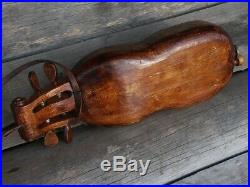 Hurdy Gurdy with wood carving Horse