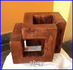 Infinite Balance Wood Carving Wooden Statue Unique Decoration