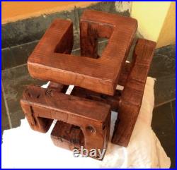 Infinite Balance Wood Carving Wooden Statue Unique Decoration