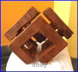 Infinite Balance Wood Carving Wooden Statue Unique Decoration