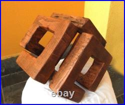 Infinite Balance Wood Carving Wooden Statue Unique Decoration