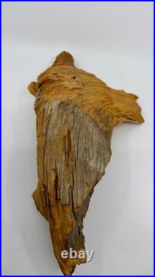 Intriguing Wood Carving, Face Figure, SAR Folk Art