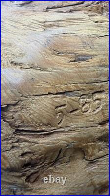 Intriguing Wood Carving, Face Figure, SAR Folk Art