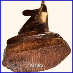 Ironwood Cubist Musician Sculpture After Picasso Style Mid Century 9