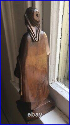 Italy 18th c. A Maiden and her Robes, Lovely Wooden Sculpture Late Baroque