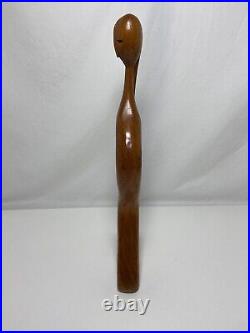 J G Casas Vintage Wood Sculpture Carving Modernism Abstract MID Century Modern