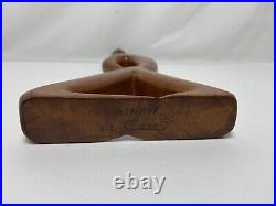 J G Casas Vintage Wood Sculpture Carving Modernism Abstract MID Century Modern