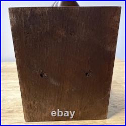 J Ramirez Wood Carved Male/Female Warrior Busts Wood Sculpture Indigenous native