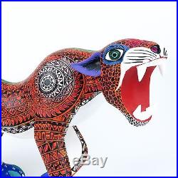 JAGUAR Oaxacan Alebrije Animal Wood Carving Mexican Folk Art Sculpture