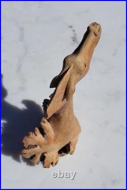 JOHN SIM b. INDONESIA d. 2018 OCALA, FL MASTER WOODCARVER BRAYING HORSE